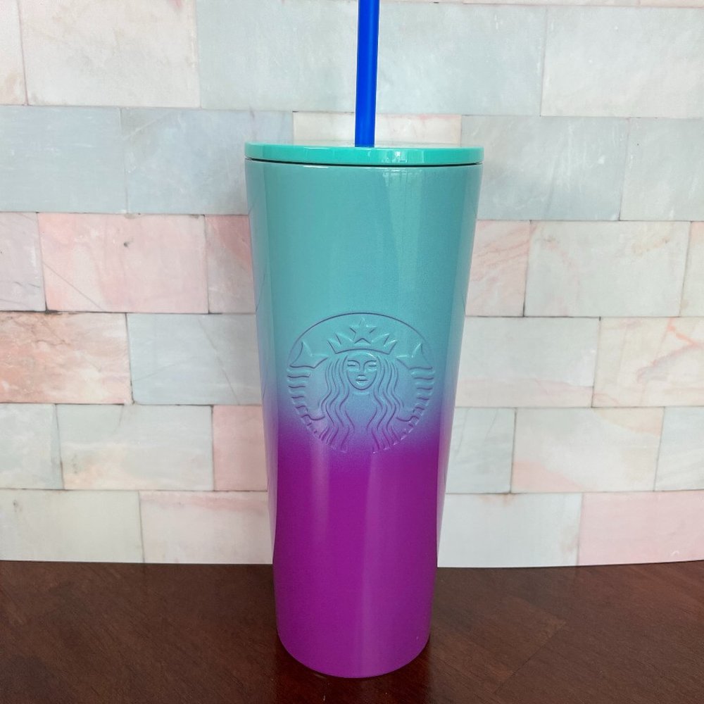 Starbucks NEW 2021 Blue/Purple Stainless Tumbler